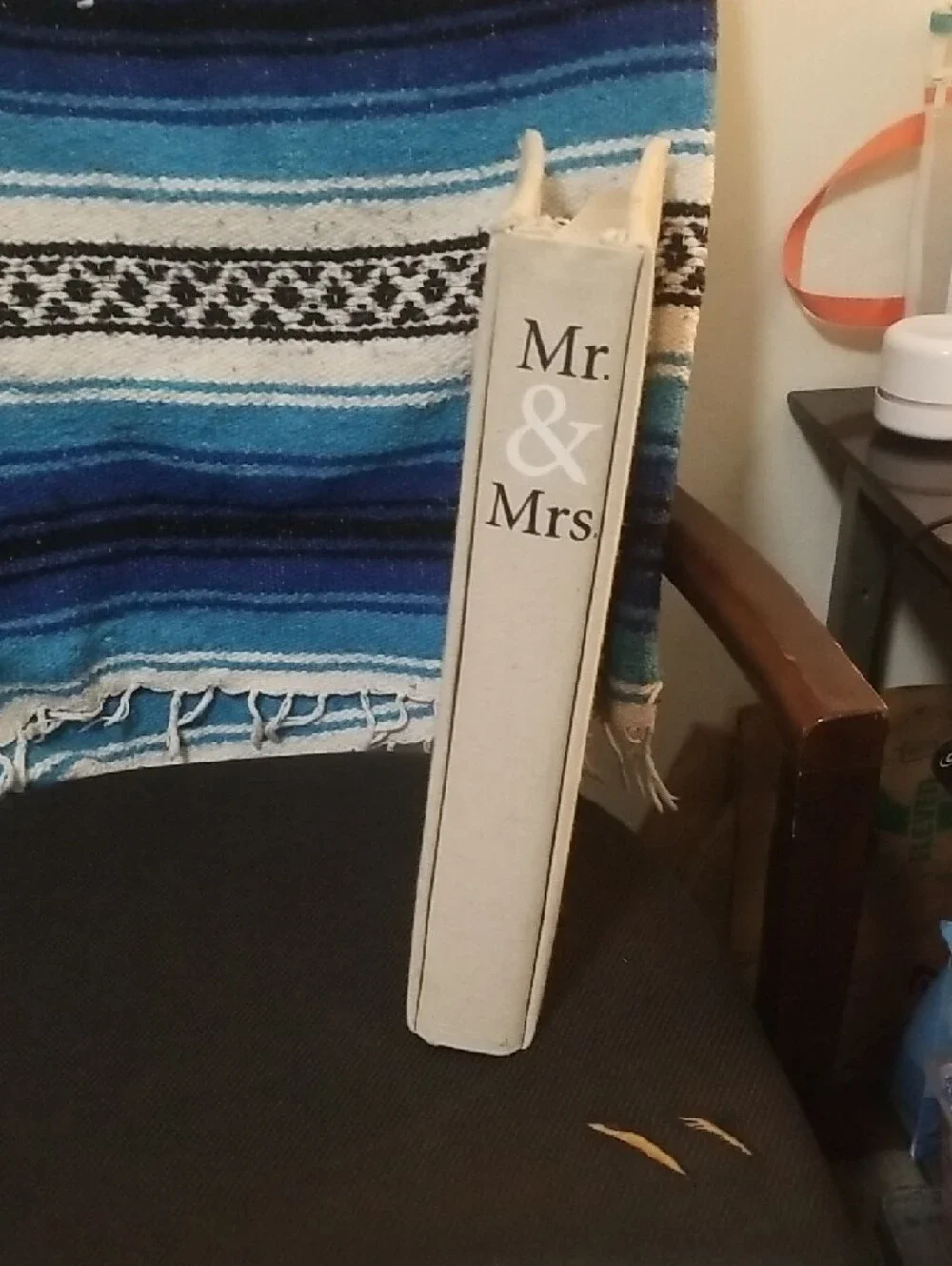 Nicole Miller Beige Mr. & Mrs. Photo Frame
